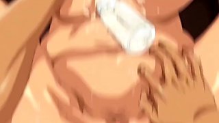 Hentai redhead gives blowjob and having sex