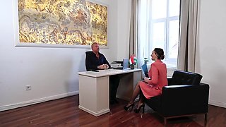 Corrupted Worker Gives Away Visa for a Plow with a Stellar Biotch