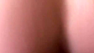 Blonde teen with round ass gets hairy pussy slammed in pov