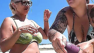 Talking Nonsense and Exfoliating on the Beach with Friend Dai Belan