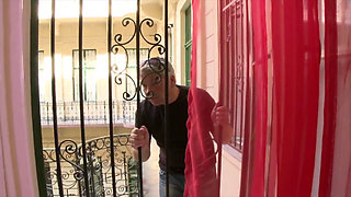 Blonde and Brunette Babes Suck Cock and Ride Hard Outdoors