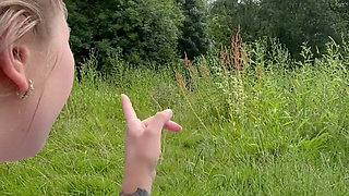 Solo Squirting in Public