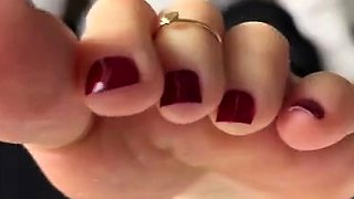 Exotic brunette hardcore foot fetish fuck