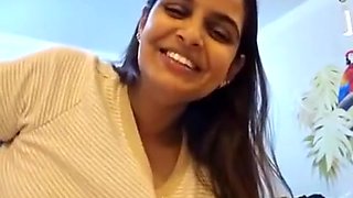 Indian Wife And Husband Romance With Pregnant In Interview