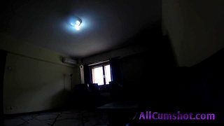 Sexy girl with big tits suck mature