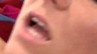 Busty Casey Cumz sucks and has interracial sex with big black cock