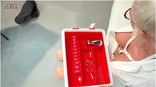 Nurse Milf Examines Patients Penis In Hospital To Gets Anal Creampie - Gaia On Top