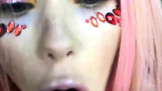 Hot amateur teen girl with big boobs toying pussy on cam