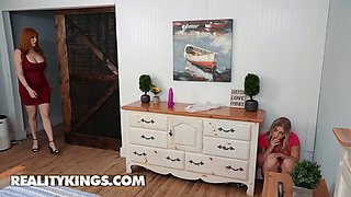 College college girl Krissy Knight ends up having some lesbo fun with her step-mother Lauren Phillips - reality kings