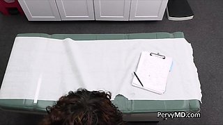 Buxom Hispanic patient and nurse pleasing doctors cock