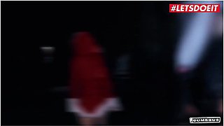 Christmas Car Sex ! German Babe Lullu Gun Fucks And Sucks Random Guys