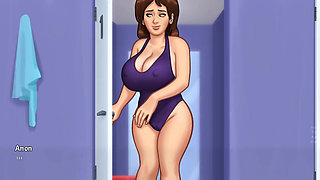 Summertime Saga - Gameplay - Roleplay - Debbie Wears Bikini
