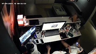 Naughty amateur Korean babe sucking cock on hidden cam