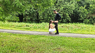 I couldn't stand it and sucked a stranger in the middle of the street