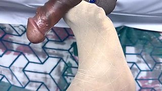 Hardcore BDSM Punishment: Dominant Mistress Ties Slave to Bed for Rough Femdom Orgasm & Cumshot