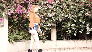 Mexicana blowjob with her big boobs