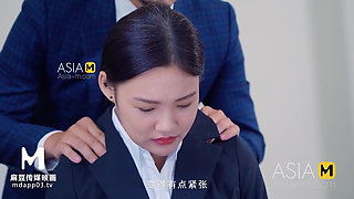 ModelMedia Asia-Interview graduates-Ling Qian Tong-MD-0187-Best original Asia porn video