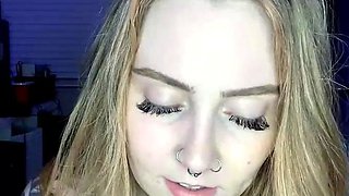 Amateur blond girl with big boobs getting fucked