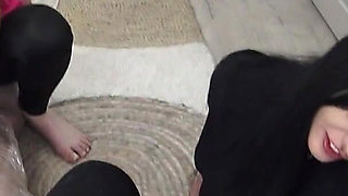 We Want Cum on Our Feet! Foot Girls Love Cum on Their Soles!