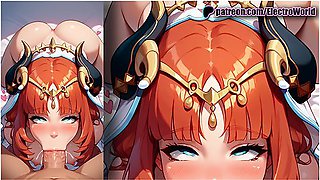 Car Toon In Nilou Genshin Impact Shows Off Her Perfect Body