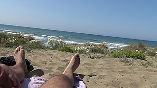Cheating Hijab Step-mom Fucking a Stranger on the Beach