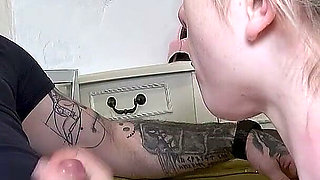 German Cuckold Have to Watch His Girl Fucked and Creamied by Other Boy
