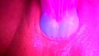 Whore fucks her used loose cunt