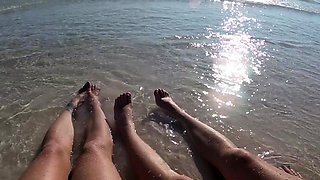 Amateur outdoor beach fuck