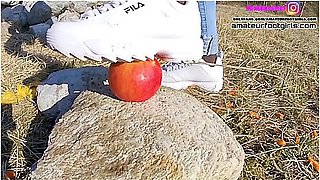 Part2 Fila Destrudor Shoeplay Nylon Feet And Crush Trample Trailer Sneaker Girl Feet