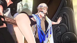 Cartethyia Intense 3D Hentai Fuck - Skinny Slender Girl Rough Hardcore Sex Session & Creampie