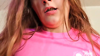 Stepsister Masturbates in Her Panties Then Gets Fucked and Gets Cum on Her Small Tits