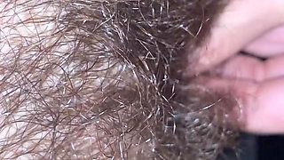 Hairy pussy closeup