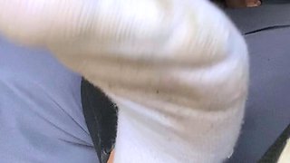 Amateur Foot Fetish Girlfriend Sucks and gives a Footjob