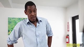 Ebony Stepmom Juliana's Big Breast Massage Fantasy