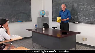 Teaching secretary nails hot student & schoolteacher