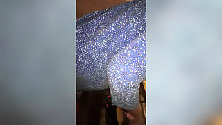 MILF Hot Aunty in Kitchen, She Was Horny When Cocking, I See Her Huge Tits & Big Ass & Start Handjob