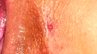 Masturbating My Pussy in Close-up While Cum Flows Out of It!