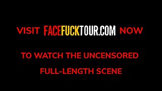 CUTE LATINA TEEN swallow cum FACE FUCKING