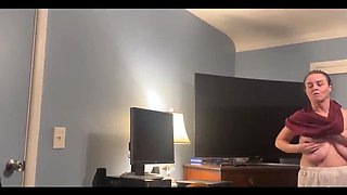 Sweet Marie Gets Her Hairy Pussy Filled with Hot Cum - Big Natural Tits MILF POV