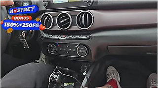 I Suck My Stepbrothers Cock In The Car And It Ends In My Mouth