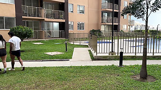 My Girlfriend Left Me Alone at Home with Her Roommate, and We Ended up Having Wild Sex in Her Living Room