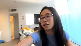 Small titted teen amateur rides dong and she loves it