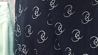 India Woman in Skirt Getting Naked