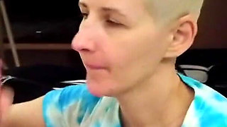 Emily licked balls to a shine and took the cum in her mouth