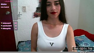 Pretty big tits skinny brunette web petite babe - Teen