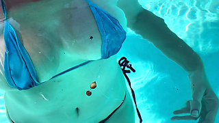 Artemisia Love Sexy Big Boobs Underwater Fetish at the Pool Outdoor