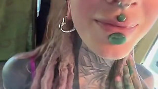 Alt Tattoo Couple Perverse Adventures Outdoors on Road Trip