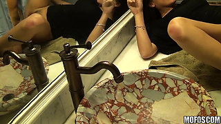 Real Slut Party - Blonde Nicole & Danica Get Picked up for a Messy Outdoors 3some & Facial After a Wild Car Ride