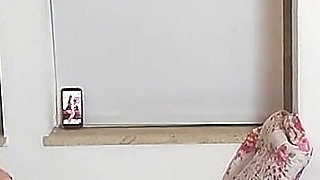 Mom Being Sexy in Front of the Mirror, Naughty Stepson