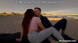 Spanish Babe Fucked on Public Beach - Outdoor Blowjob & Doggystyle with Tommy Cabrio